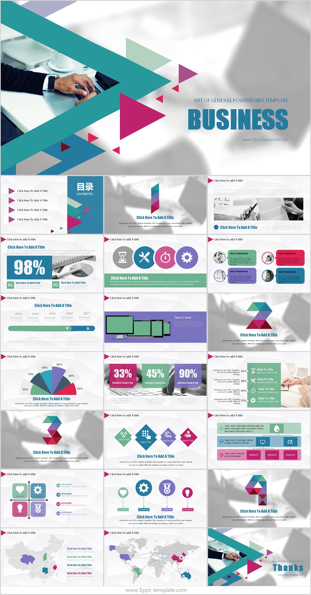 Business Data Analysis Powerpoint Template