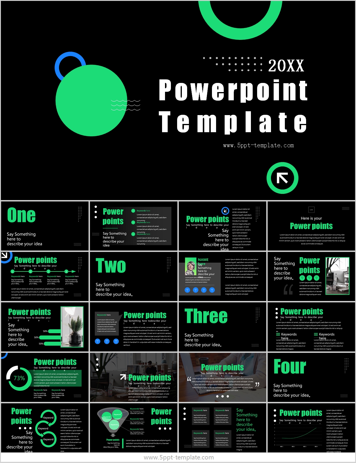 Company Report Presentation Powerpoint Template