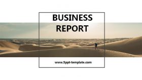 Desert Style Business Report Powerpoint Template